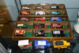 Collectors Cabinet Containing Diecast Advertising