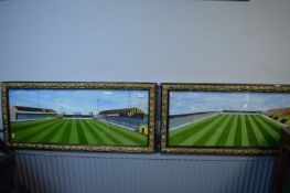 Pair of Framed Boulevard and Boothferry Park Groun