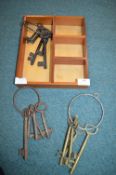 Three Sets of Reproduction Decorative Keys