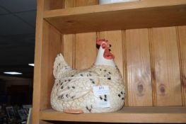 Pottery Chicken Egg Holder