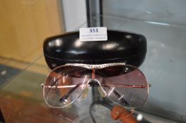 Jimmy Choo Sunglasses with Swarovski Crystals