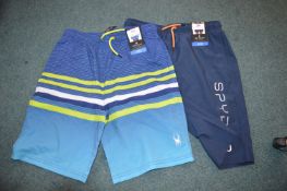 Two Spyder Boy's Swim Shorts Size: 11-12 years