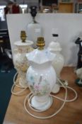 Four Table Lamps