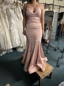 *Rich Blush Nude Full Length Dress Size: 14 RRP: £345