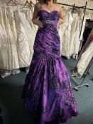 *Signature by Hermione Purple Prom Dress Size: 10 RRP: £399