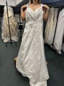 *Romantica White & Silver Wedding Gown Size: 10