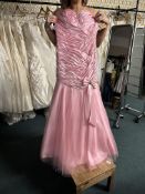*Gorgeous by Hermione Baby Pink Prom Dress Size: 2 RRP: £399