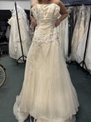 *Romantica Champagne Wedding Dress Size: 12 RRP: £550