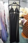 *Ebony Dress with Beaded Waistband and Straps Size: 10 RRP: £140