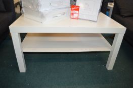 *Cream Rectangular Occasional Table with Undershelf