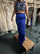 *Venus Prom Blue Dress with Sequins Size: 8 RRP: £299