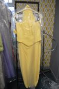 *Launa Lemon Top & Skirt with Matching Scarf Size: 12