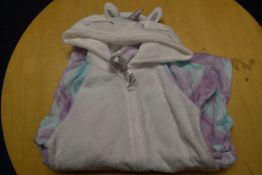 Saint Eve Kid’s Unicorn Hooded Fleece Sleeper Size: M 10-12 year