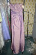 *Lilac Laura Strapless Bridesmaid Dress with Bead Design Body Size: 10