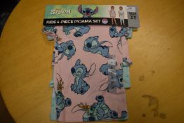 Stitch Kid’s 4pc Pyjama Set Size: 3T