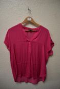 *Hilary Radley Pink Short Sleeve Top Size: M