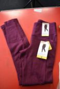 *Mondetta Purple Jacquard High Wasit Leggings Size: S