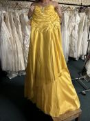 *Gorgeous by Hermione Yellow Prom Dress Size: 10 RRP: £399