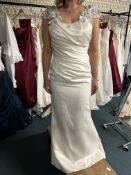 *Alan Hannah Ivory & Silver Wedding Gown Size: 12 RRP: £699