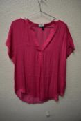 *Hilary Radley Pink Short Sleeve Top Size: M