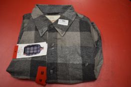 *Weatherproof Vintage Grey Checkered Top Size: M