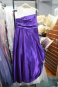 *Purple & Ivory Bridesmaid Dress (requires completion)