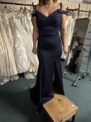 *Mascara of London Navy Prom Dress Size: 16 RRP: £299