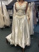 *Ivory Wedding Gown with Beaded Body