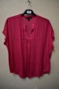 *Hilary Radley Pink Short Sleeve Top Size: M