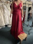 *Signature Collection by Hermione Red Full Length Prom Dress Size: 8 RRP: £299