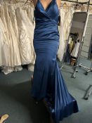 *Signature Collection by Hermione Teal Full Length Dress Size: 8 RRP: £350
