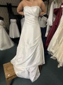 *Maggie Sottero Strapless Wedding Gown with beaded Body & Design Size: 10