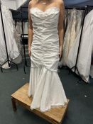 *White ¾ Length Wedding Gown