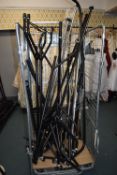 *Quantity of Assorted Clothes Rails and Curtain Poles (cage not included)