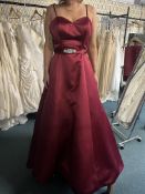 *Venus Prom Dress with Matching Scarf Size: 14