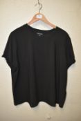 *Hilary Radley Black Crewneck Short Sleeve Top Size: XXL