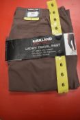 *Kirkland Signature Lady’s Brown Travel Trousers Size: 6