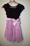 Jona Michelle Kid’s Pink & Black Party Dress Size: 10 years