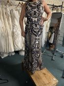 *Venus Prom Navy & Cream Dress Size: 8 RRP: £400