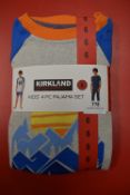 Kirkland Signature Kid’s 4pc Pyjama Set Size: 6 years