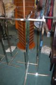 *Chrome Four Branch Garment Rail