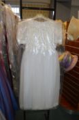 *Child’s Ivory Bridesmaid Dress with Bead, Sequin, & Pearl Detail