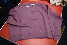 *Lee Magenta Crewneck Long Sleeve Top Size: L