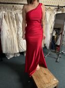 *Linzi Jay Red Full Length Strapless Ball Gown Size: 12 RRP: £435