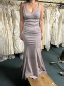 *Signature by Hermione Silver Prom Dress Size: 6 RRP: £399