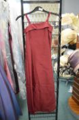 *Burgundy Bridesmaid Dress