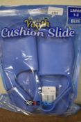 32 Degrees Cool Kid’s Blue Cushion Sliders Size: L 1-2