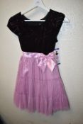 Jona Michelle Kid’s Pink & Black Party Dress Size: 10 years