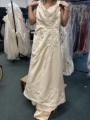 *Alexadra Beige & Silver Wedding Gown Size: 12 RRP: £650