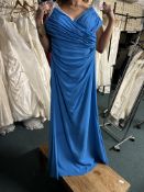 *Venus Prom Blue & Ivory Prom Dress Size: 12 RRP: £150